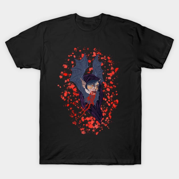 Vampire Queen T-Shirt by InspirationColor